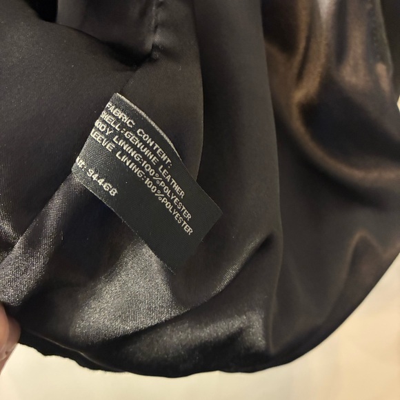 Vintage 90’s Claiborne Suede Jacket Leather Zip Barn Coat Chore Jacket Black XL - Picture 10 of 10